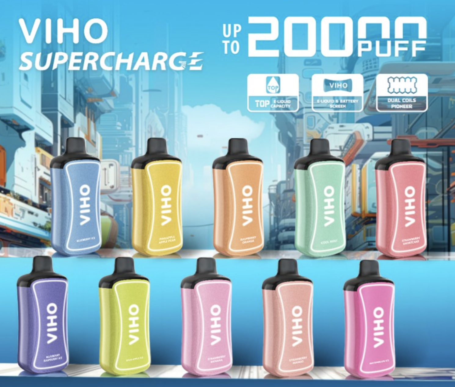 Review Viho Supercharge 20000 puffs